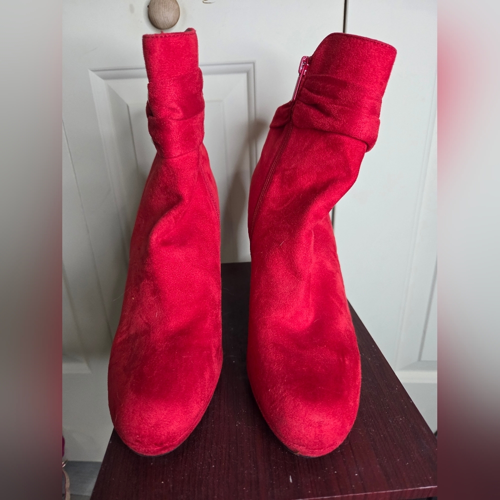 Red Ankle Boots for Women